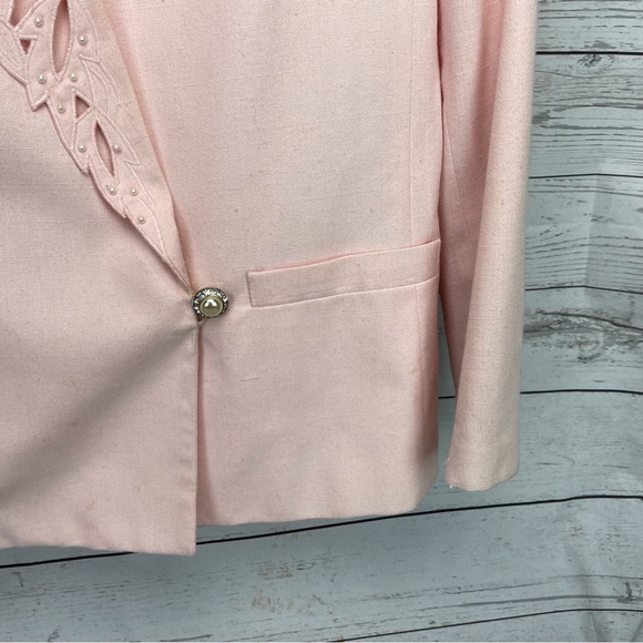 Lillie Rubin Lined Blazer Jacket Coat sz 8. Close up of two small stains - Picture 4 of 15